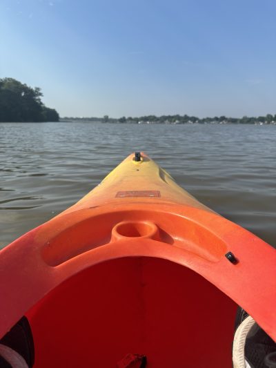 Picture of a kayak on a lake