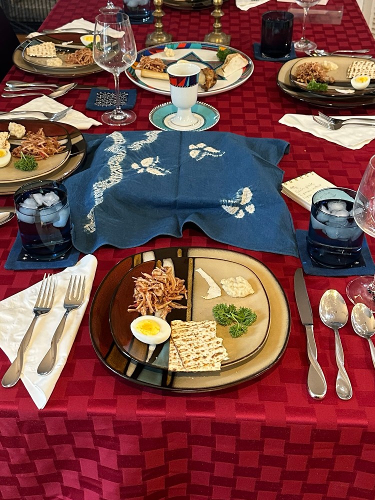 Photo of a passover table