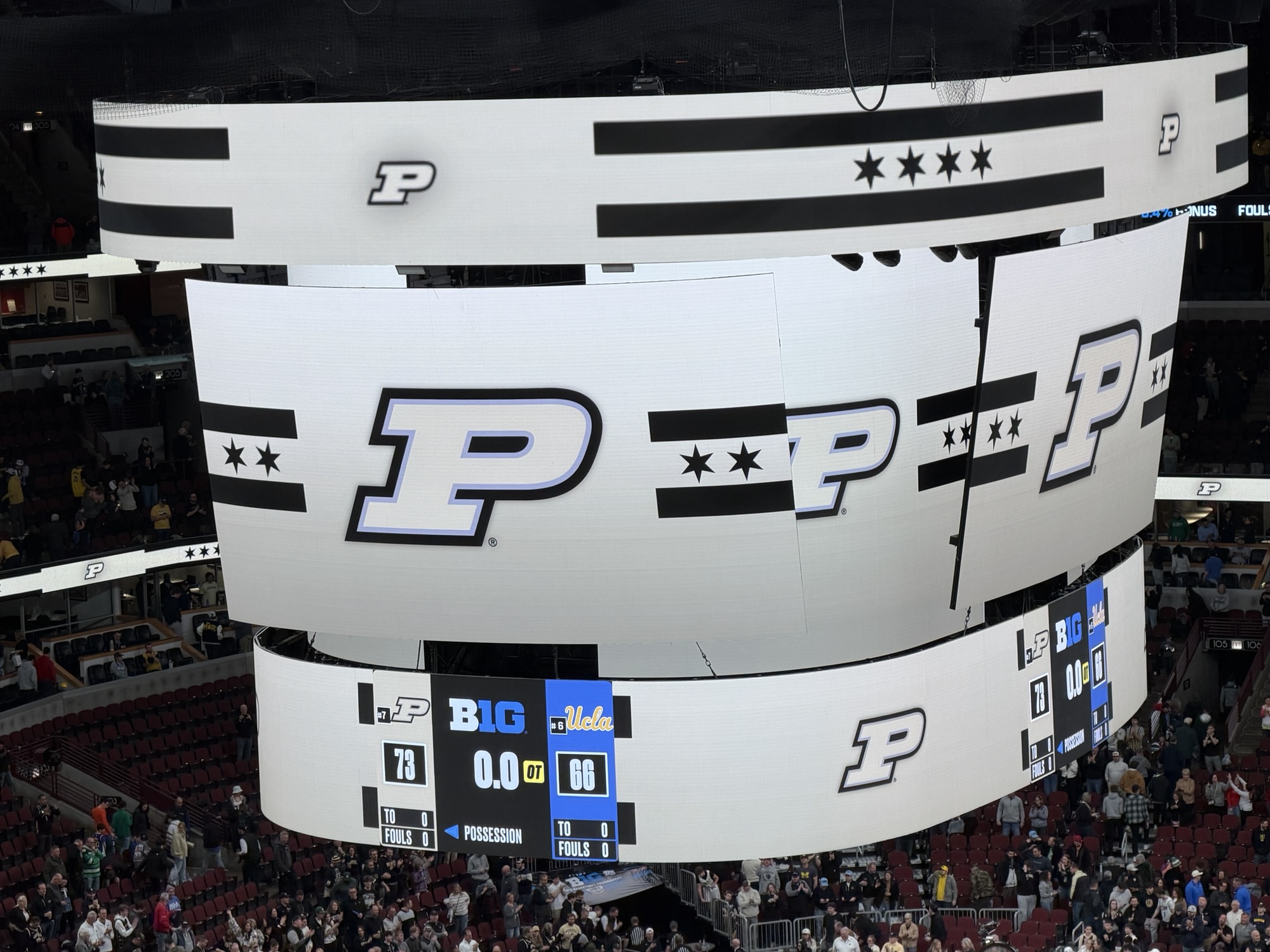 Picture of a Purdue scoreboard